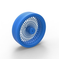 30 inch Wire wheel of Donk car Scale 1:25 - Thumbnail 15