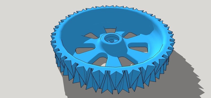RC snow and sand tire for 1:10 scale cars.