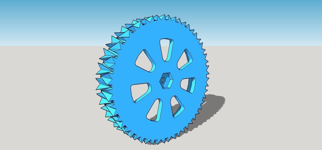 RC snow and sand tire for 1:10 scale cars. 3D Print 58898