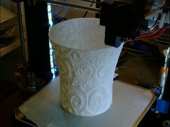 Displacement Vase 01 3D Print 58914