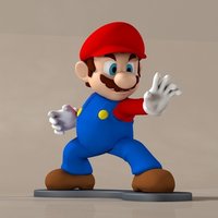 Small High-Res Super Mario 3D Printing 58918