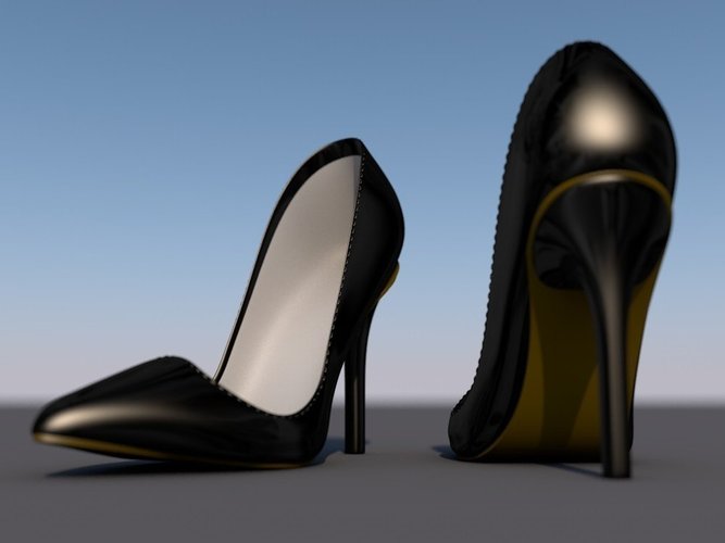 Woman Shoe V3.1 - Pigalle 3D Print 58949