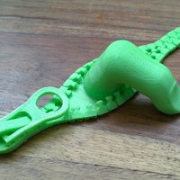 Small Zipper Magnet Modified. Printed Ok! 3D Printing 58958