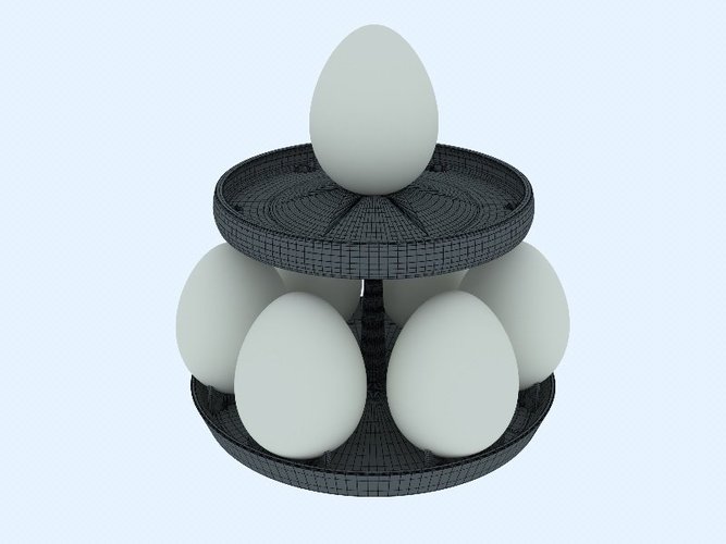 Updated! - Seven Egg Water Cooler V3 3D Print 58982