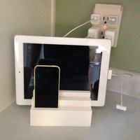 Small iStation (Apple charging station for 2 iPads & 2 iPhones) 3D Printing 59014