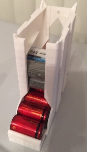 18650 and 19350 battery storage dispensers. 3D Print 59098