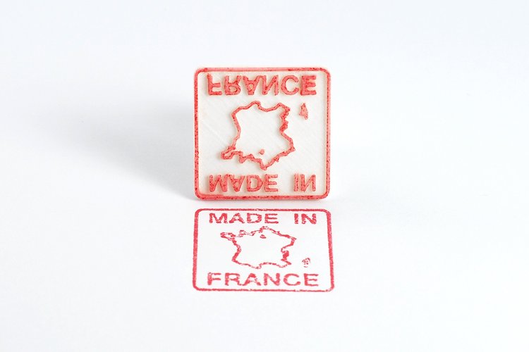 Made in France Stamp 3D Print 59195