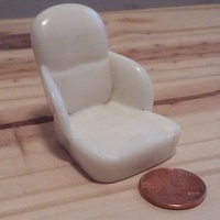 Small 1950's Sports Car Bucket Seat (Stirling) 3D Printing 59212