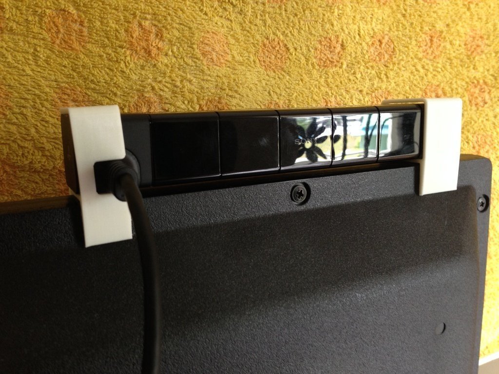 3d Printed Ps4 Camera Tv Mount By Rodrigo Rivas Pinshape