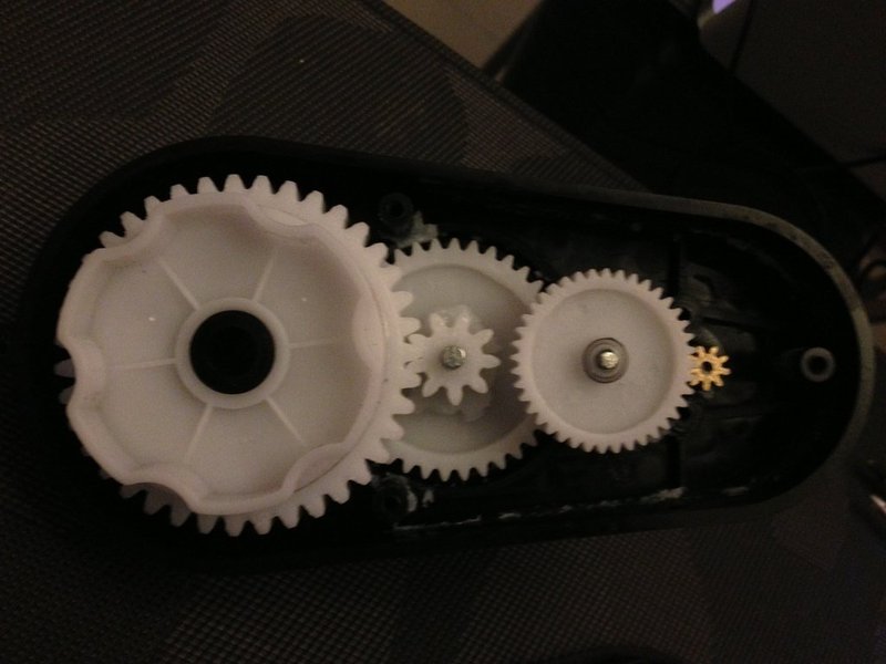 PowerWheels gearbox.