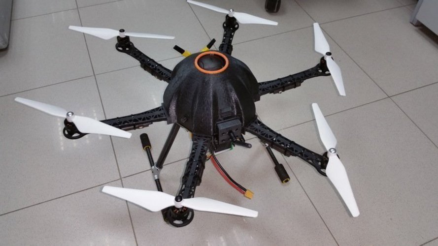 Canopy for hexacopter based in Thunder S550 frame V 1.0 3D Print 59337