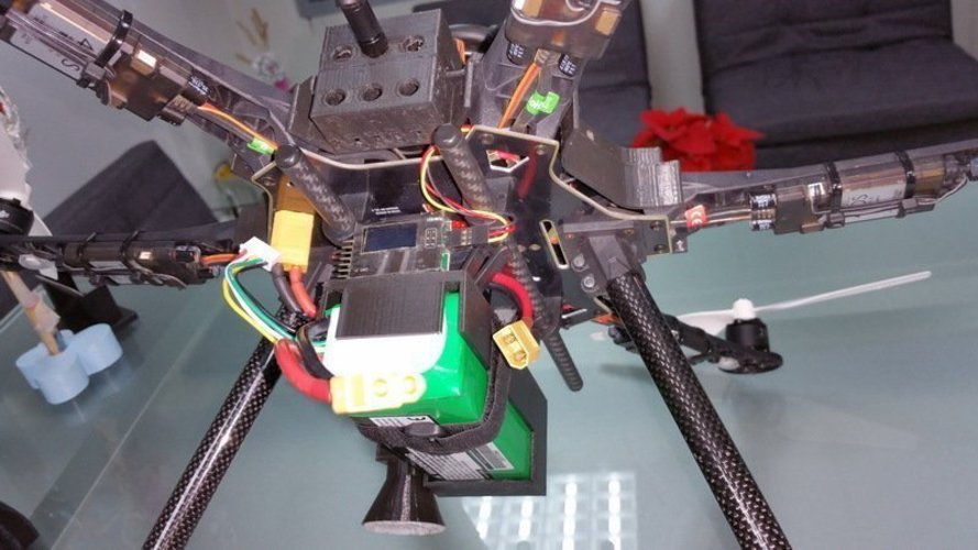 3D Printed Canopy for hexacopter based in Thunder S550 ... hexacopter wiring diagram 