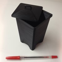 Small Desktop Trash Can 3D Printing 59346