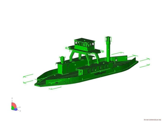 Hvalpsund Train Ferry H0 3D Print 59423