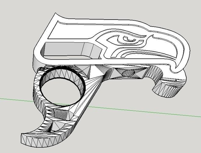 Seahawks Bottle Opener 3D Print 59460