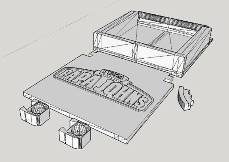 Papa John's After Santa Ornament