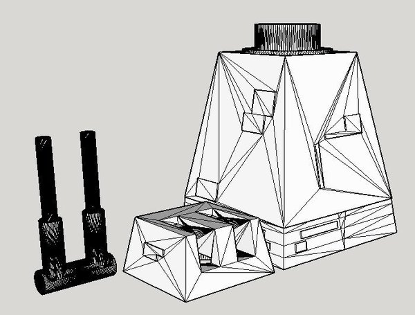 Mod of JP1's Death Star Turret for Lego