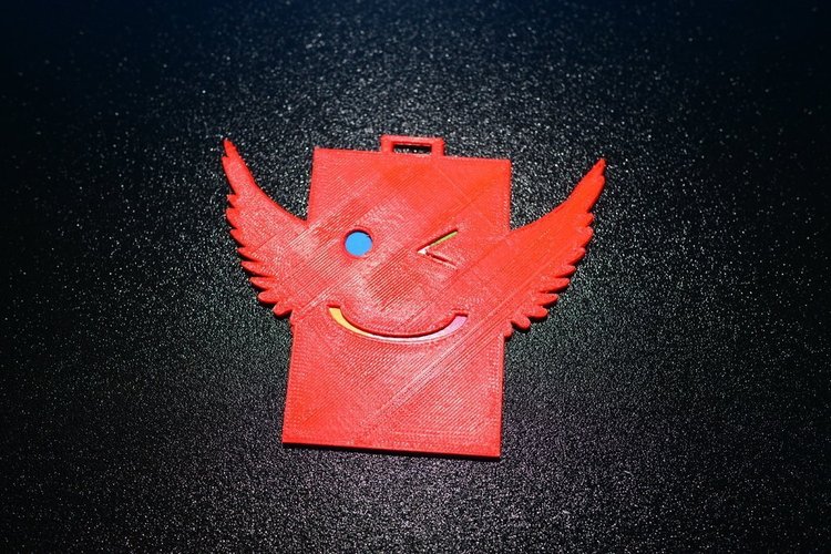 ID Card Holder - Angel Version. 3D Print 59486