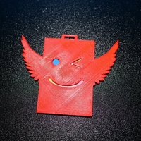 Small ID Card Holder - Angel Version. 3D Printing 59486