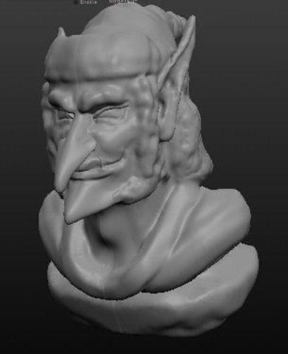 Goblin Bust 3D Print 59513