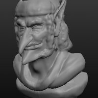 Small Goblin Bust 3D Printing 59513