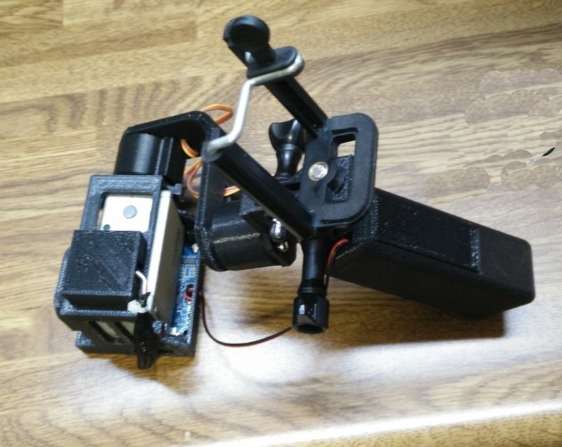 GoPro Hero2 Gimbal fits standard GoPro Mounts