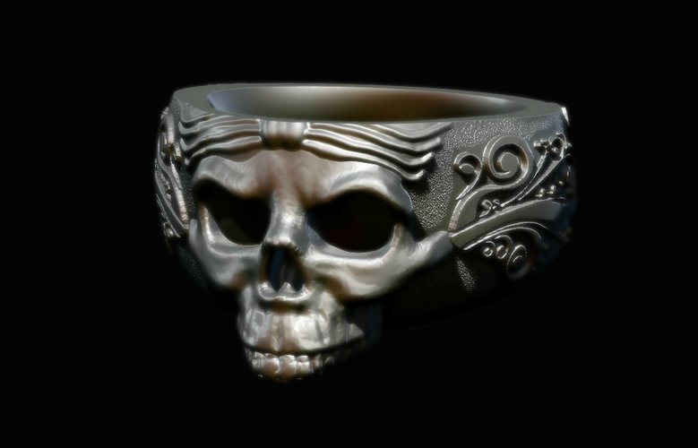 Skull Ring 2 3D Print 59649