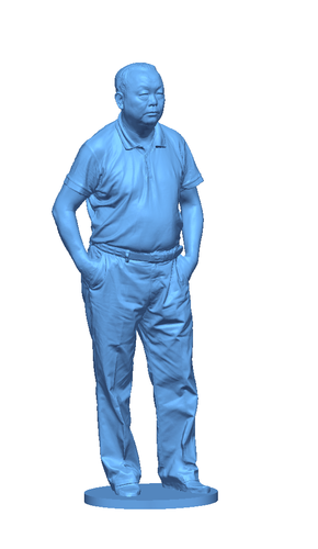 Mr. Hung standing 190mm 3D Print 59691