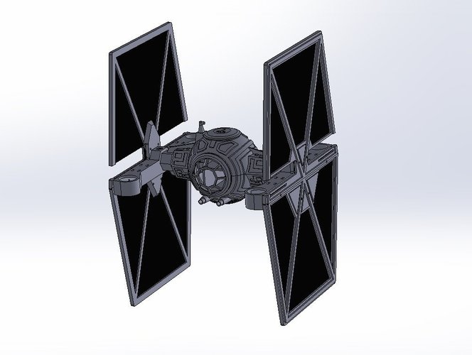 StarWars TieFighter - 250 Racer Style 3D Print 59732