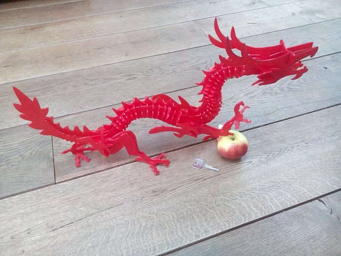 3D Printable Dragon Puzzle