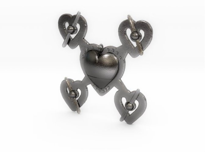 Hearts Drone Pendant  3D Print 59762