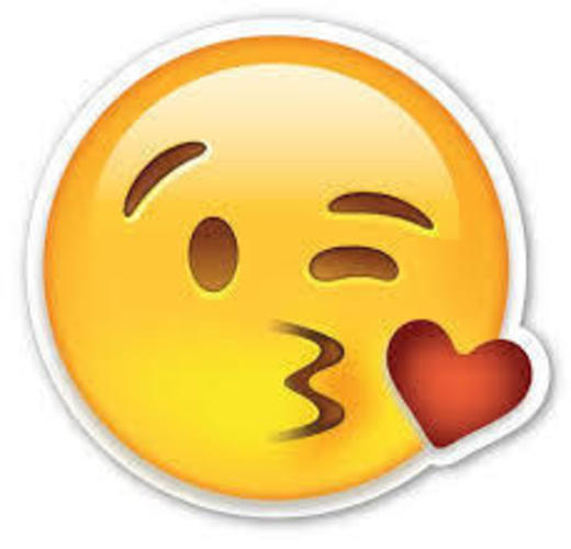Kissy face emoji