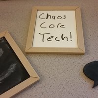 Small 3D Printed Chalkboard/Whiteboard (Woodfill Borders) 3D Printing 59783