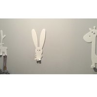 Small Wall clothes hangers -  Bunny & Giraf & Rudi 3D Printing 59808