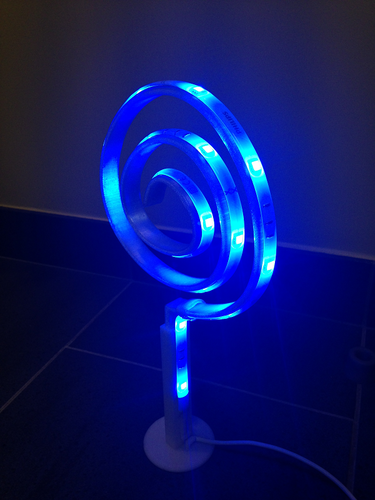 Curl led lamp 3D Print 59817