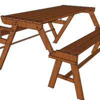 Convertible picnic table - Thumbnail 2