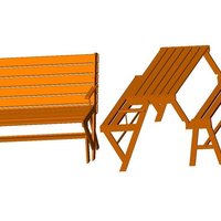 Convertible picnic table - Thumbnail 4