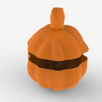 Low Poly Pumpkin Candy Recipient - Thumbnail 1