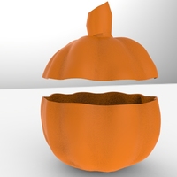 Low Poly Pumpkin Candy Recipient - Thumbnail 4