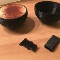 Small mini tiramisu bowl with integrated spoon 3D Printing 59986