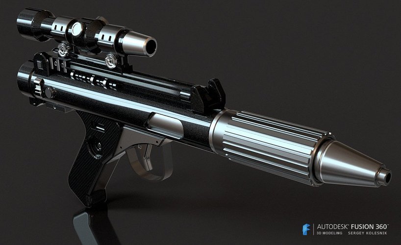 DH-17 blaster pistol 3D Print 60146