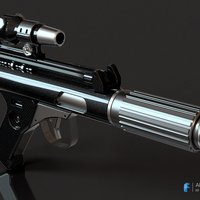 Small DH-17 blaster pistol 3D Printing 60146