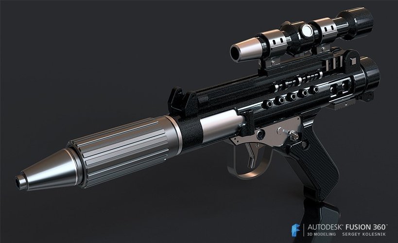 DH-17 blaster pistol 3D Print 60147
