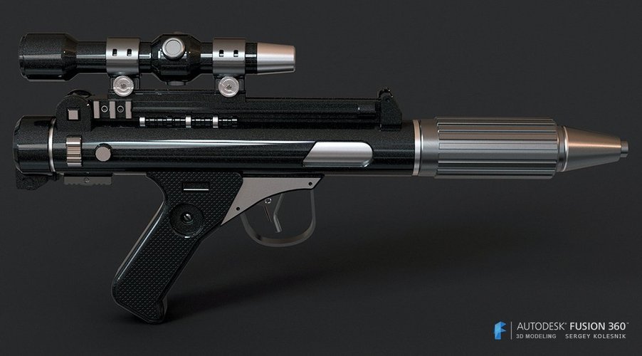 DH-17 blaster pistol 3D Print 60148