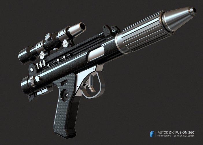 DH-17 blaster pistol 3D Print 60150