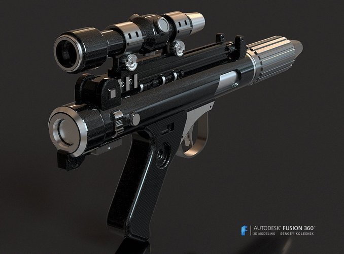 DH-17 blaster pistol 3D Print 60151