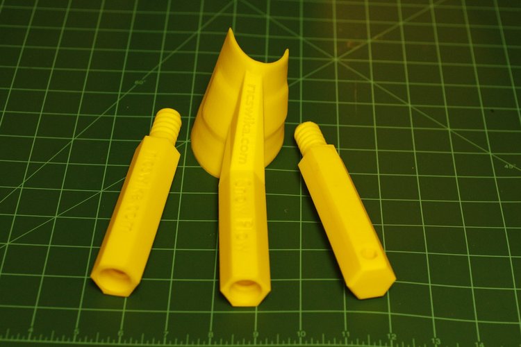 Ice Scraper with Poll Extension 3D Print 60328