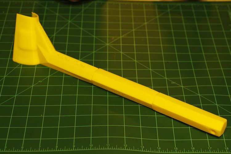 Ice Scraper with Poll Extension 3D Print 60332