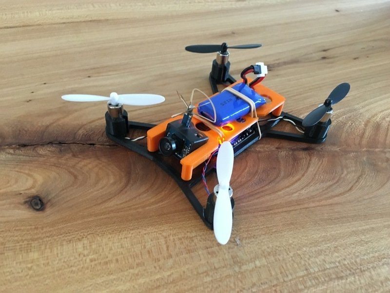 Easy removable top plate for microquad with room for Horizon Hob