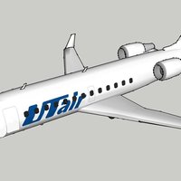 Small Bombardier CRJ-200 3D Printing 60486